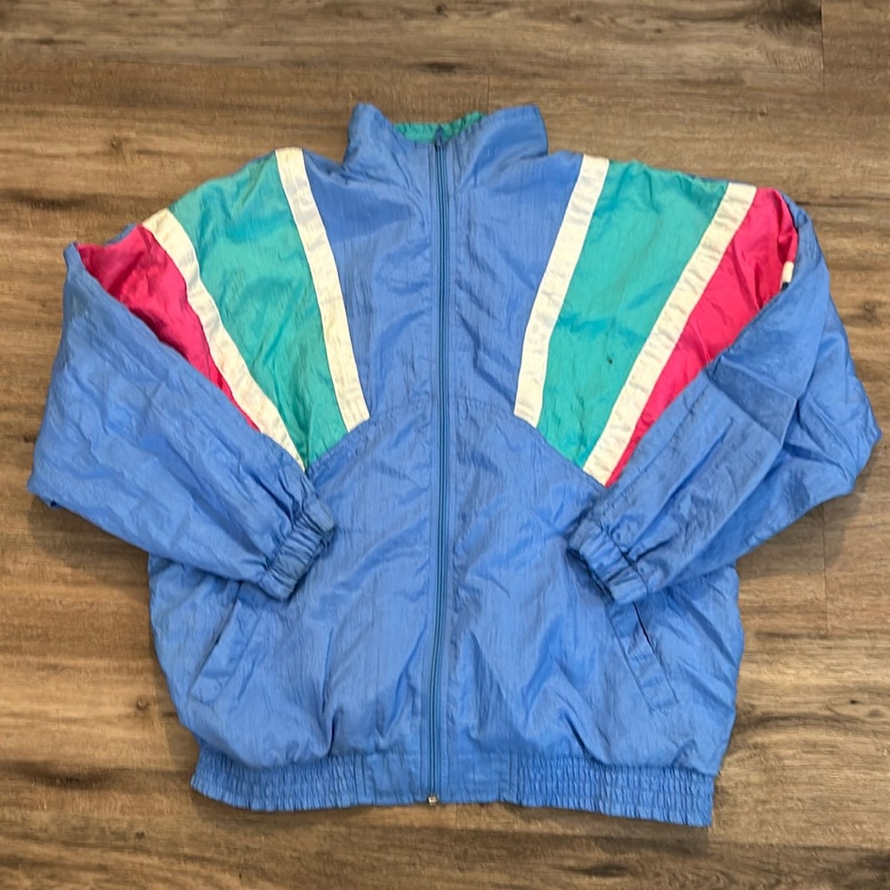 Vintage 80s color block jacket